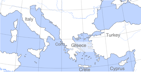 Map of Greece